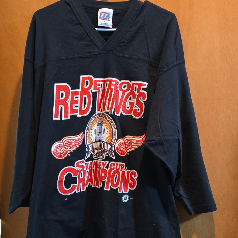 Original Vintage 2002 Championship RedWings Jersey